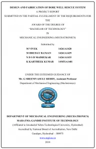 Design And Fabrication Of Borewell Rescue System