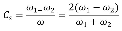Coefficient of fluctuation of speed in terms of angular speed