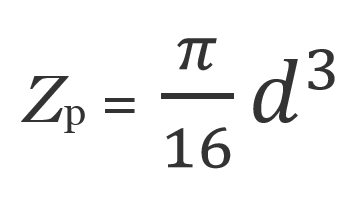 Section Modulus formula for solid shaft