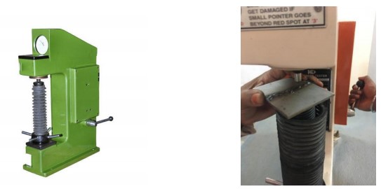 Fig 4.8 Rockwell Hardness Testing Machine (Residual stress analysis)