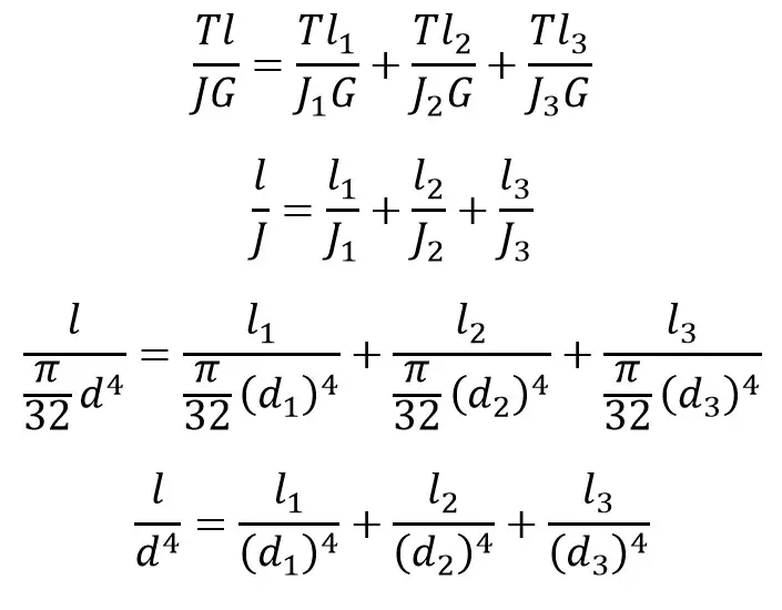 Torsionally Equivalent Shaft length