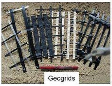 Figure 3: picture showing different types of geogrids