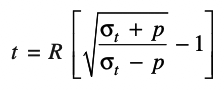 Thick cylindrical formula
