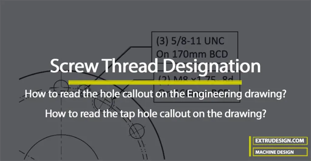 How to Read Screw Thread Designation?