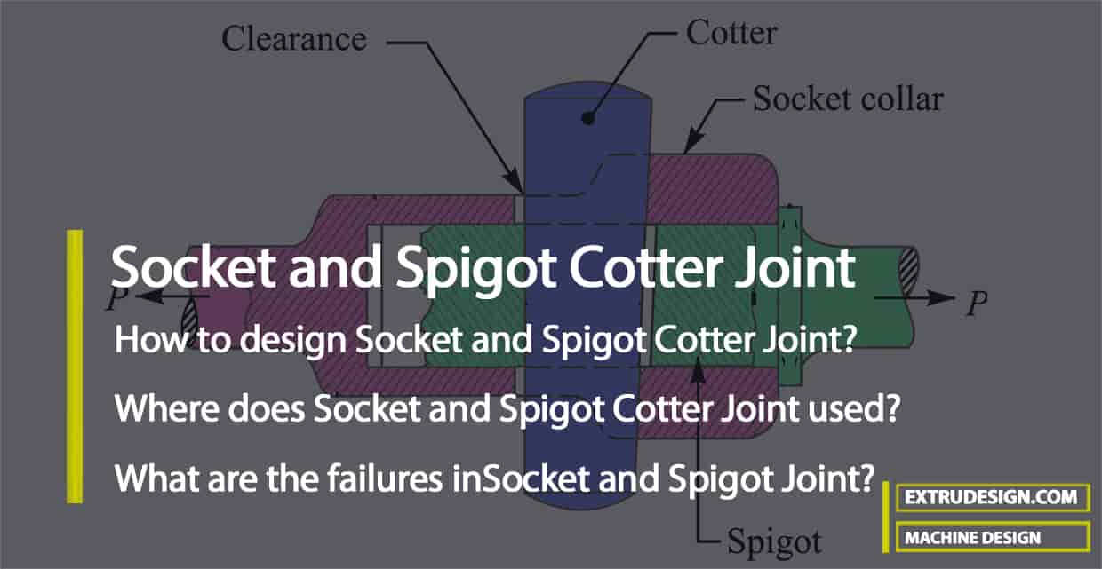 How to design Socket and Spigot Cotter Joint? ExtruDesign