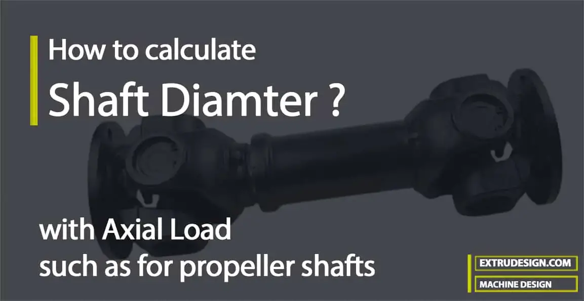 Comment calculer le diamètre de l'arbre sous charge axiale ?