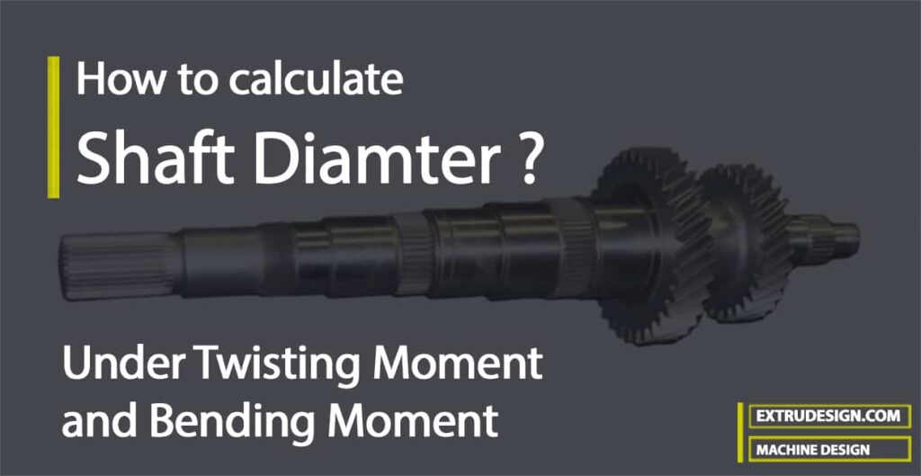 How to calculate Shaft diameter under twisting and Bending moment?