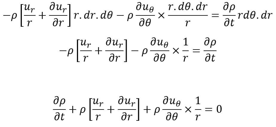 Continuity Equation in Polar coordinates