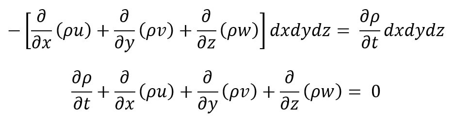 Continuity Equation in three Dimensions