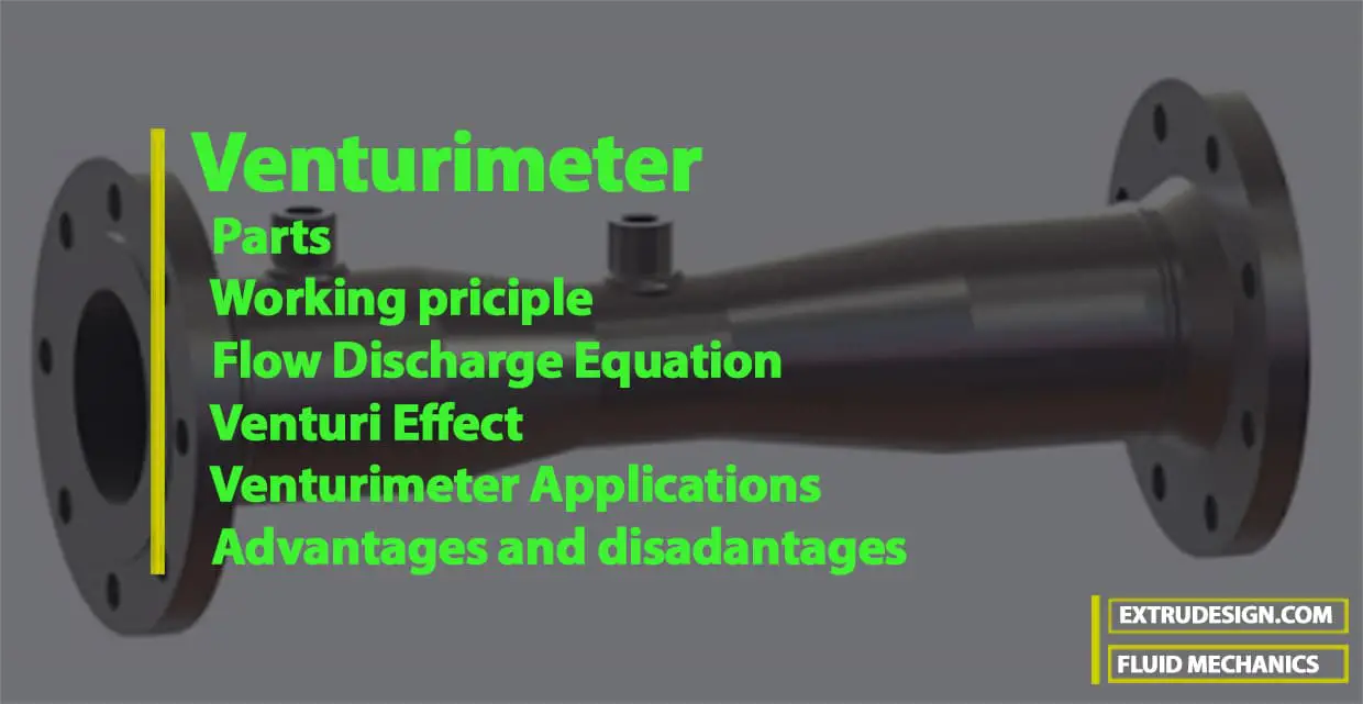 Venturimeter: Parts, Working priciple, Discharge equation, Venturi Effect