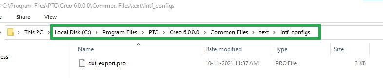 set up line thickness for drawings in Creo 6.0