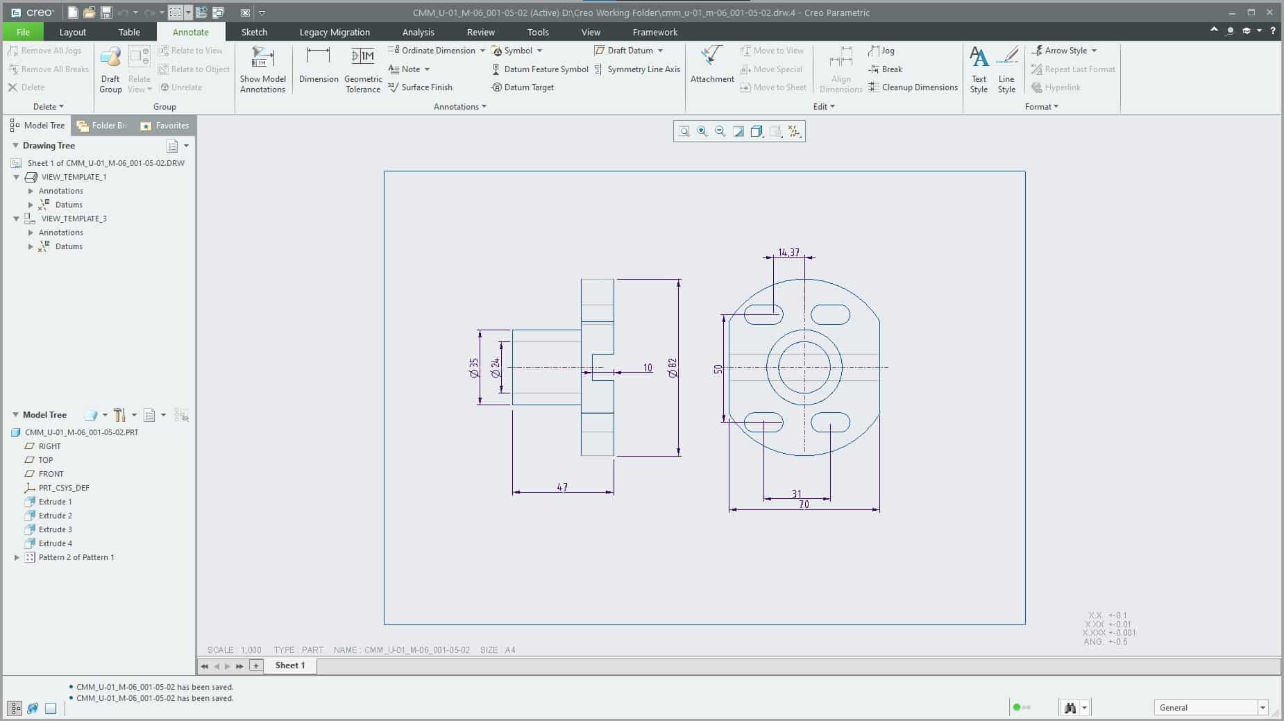 How to replace a model in drawing in Creo 6.0