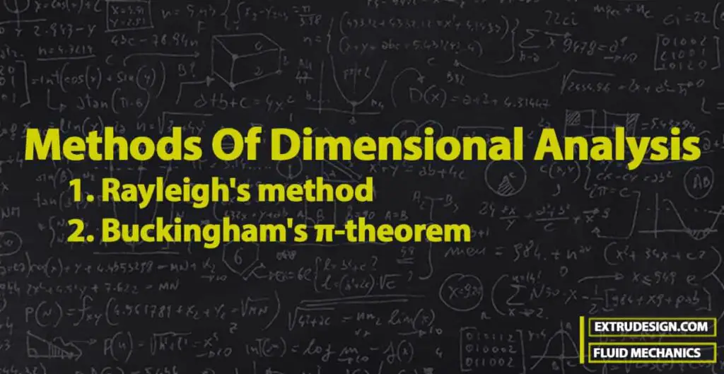 Methods Of Dimensional Analysis