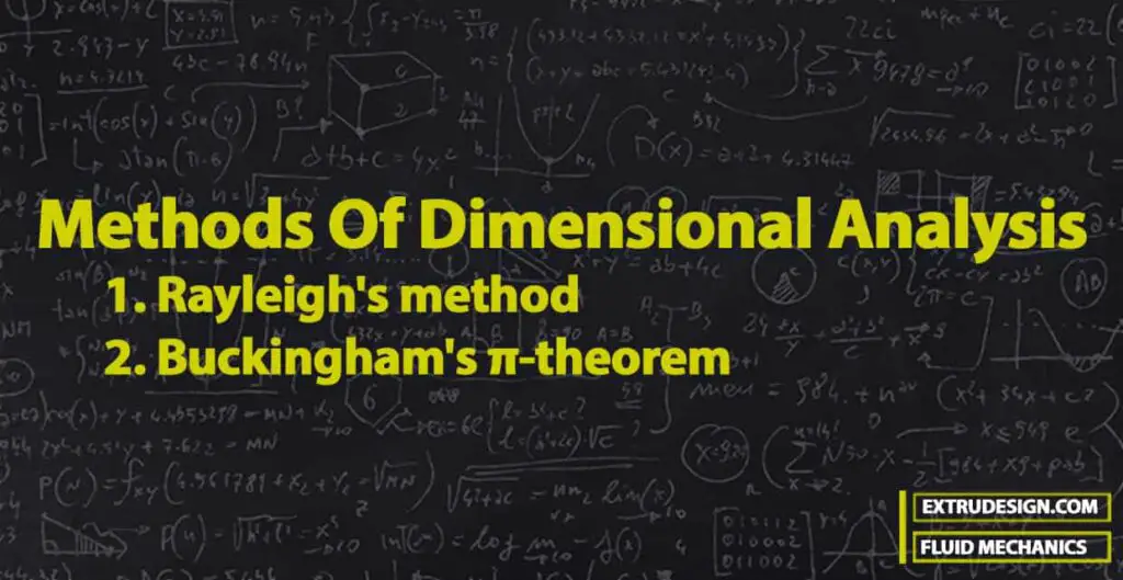 What Are The Methods Of Dimensional Analysis ExtruDesign
