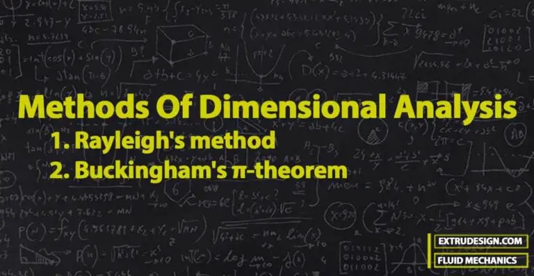 What are the Methods Of Dimensional Analysis? - ExtruDesign