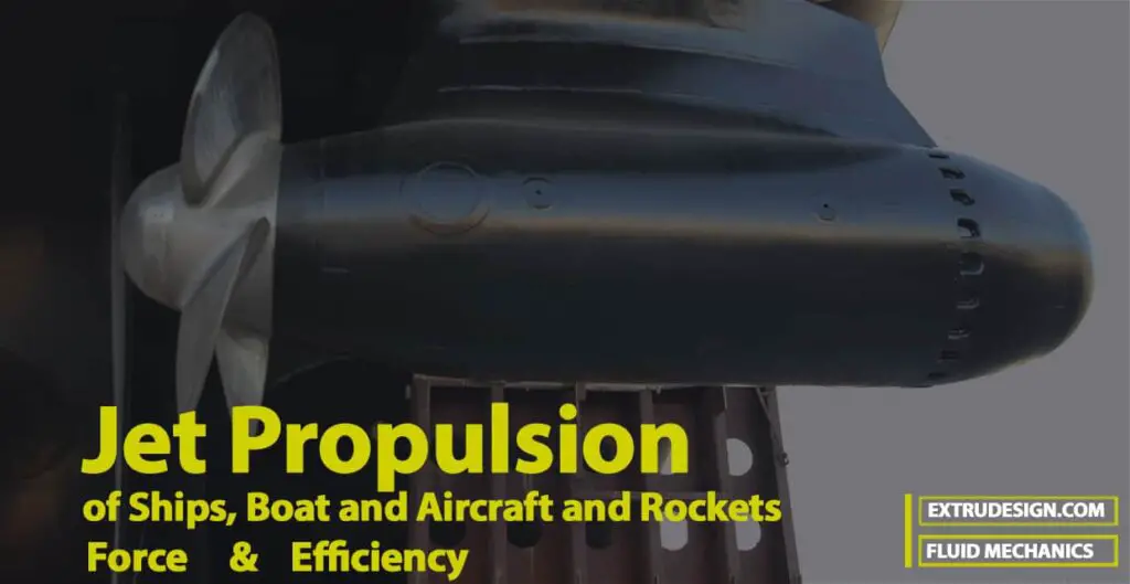 How to calculate Force and Efficiency of Jet Propulsion of Ships?