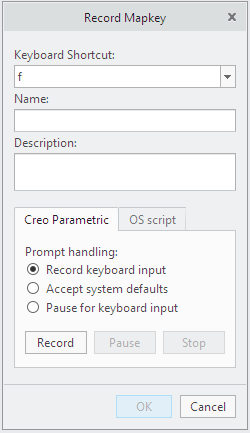 Mapkeys in Creo - Keyboard Shortcuts for Standard Views