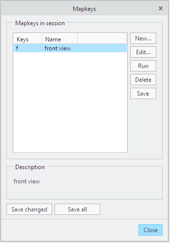 Mapkeys in Creo - Keyboard Shortcuts for Standard Views