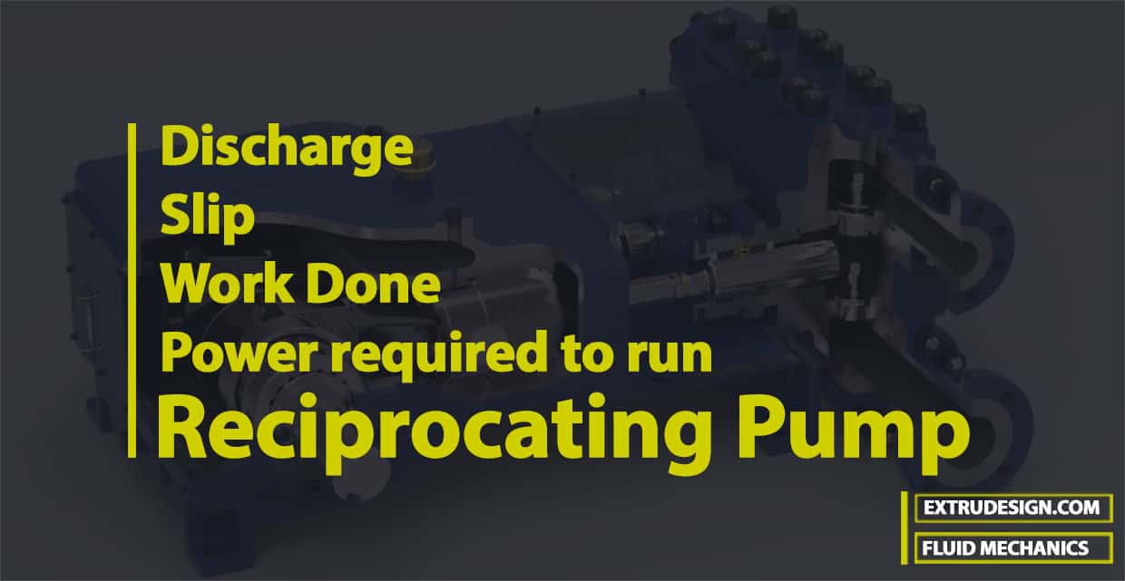 Discharge through Reciprocating Pump