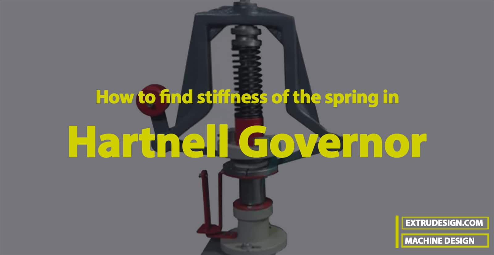 Find stiffness of the spring in Hartnell Governor