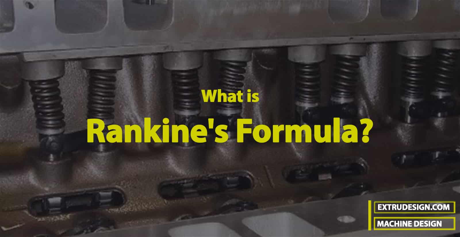What is Rankine’s Formula for Columns?