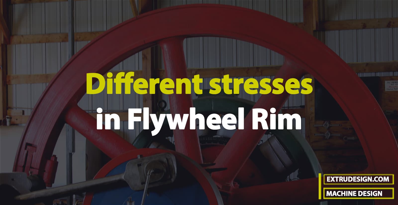Different stresses in a Flywheel Rim