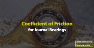 Coefficient of Friction for Journal Bearings